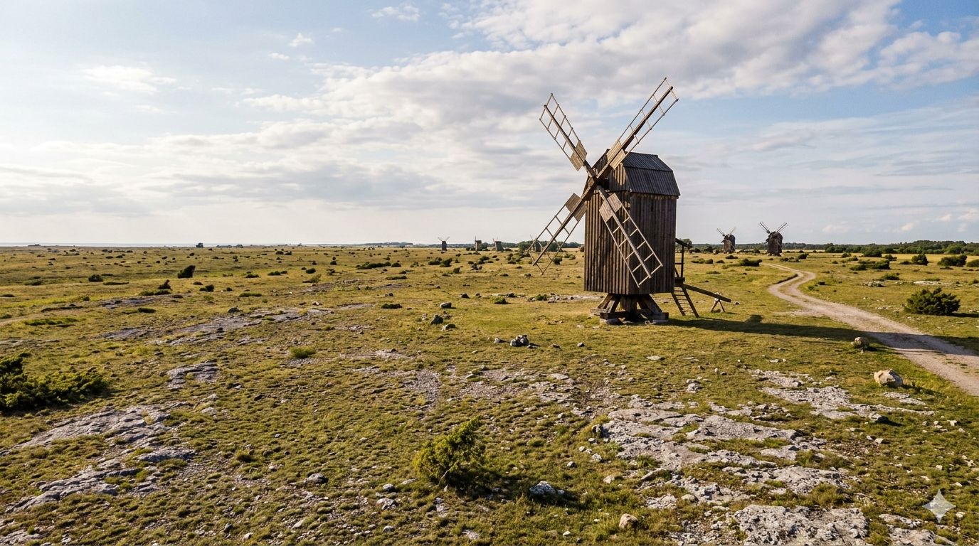 Kvarnrad på Öland